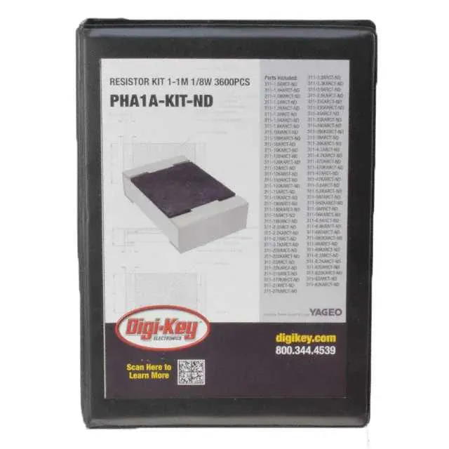 PHA1A-KIT (RESISTOR KIT 1-1M 1/8W 3600PCS)