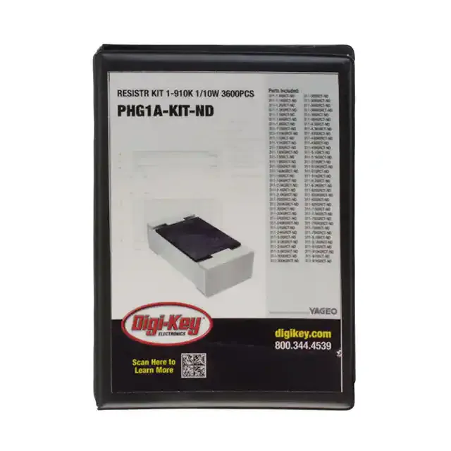 PHG1A-KIT (RESISTR KIT 1-910K 1/10W 3600PCS)