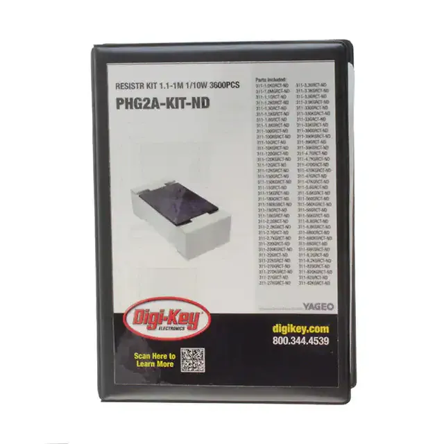 PHG2A-KIT (RESISTR KIT 1.1-1M 1/10W 3600PCS)