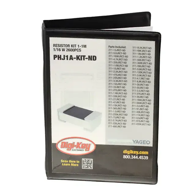PHJ1A-KIT (RESISTOR KIT 1-1M 1/16W 2600PCS)