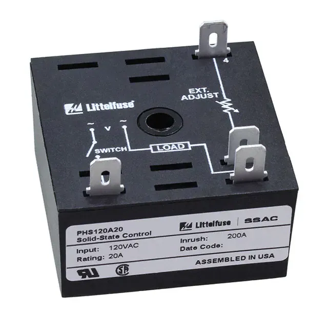 PHS120A20 (RELAY SS 120VAC 20A PHASE CNTRL)