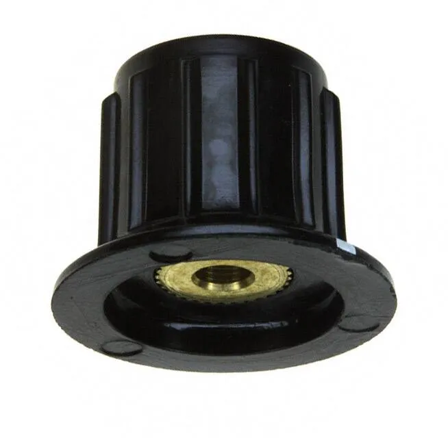 PKA50B1/8 (KNOB RIBBED W/SKIRT 0.126 PLAST")