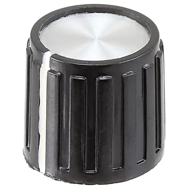 PKG50B1/8 (KNOB RIBBED 0.126 PLASTIC")