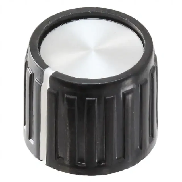 PKG60B1/4 (KNOB RIBBED 0.250 PLASTIC")