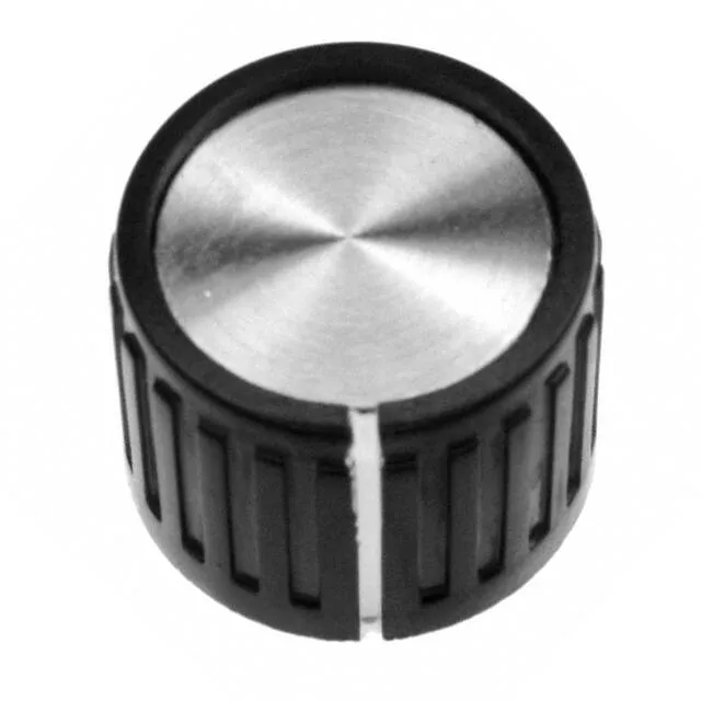 PKG70B1/4 (KNOB RIBBED 0.250 PLASTIC")