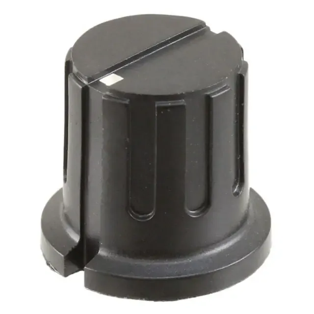 PKX50B1/4 (KNOB RIBBED W/SKIRT 0.250 PLAST")