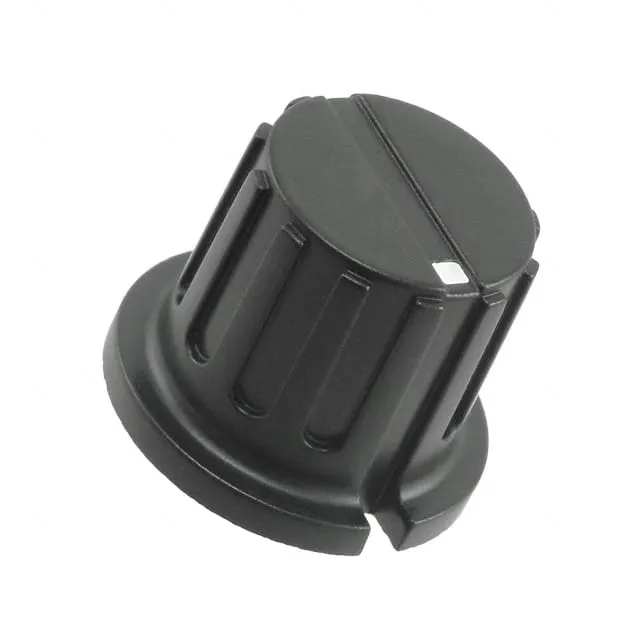 PKX60B1/4 (KNOB RIBBED W/SKIRT 0.250 PLAST")