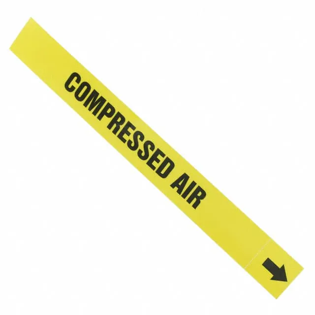 PPMA1125A (LABEL 8X1" BLACK/YELLOW")