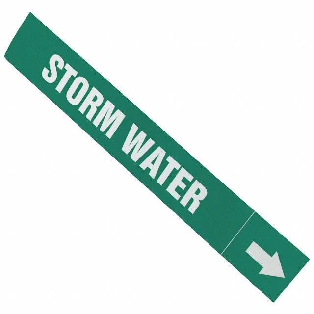 PPMA1577B (LABEL 8X1.5" WHITE/GREEN")