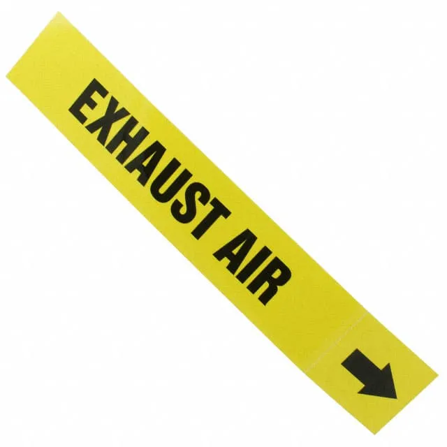 PPMA42BYD (LABEL 12X2.5" BLACK/YELLOW")