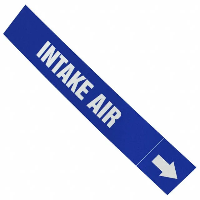 PPMA43WBLD (LABEL 12X2.5" WHITE/BLUE")