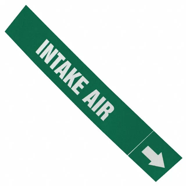PPMA43WGD (LABEL 12X2.5" WHITE/GREEN")