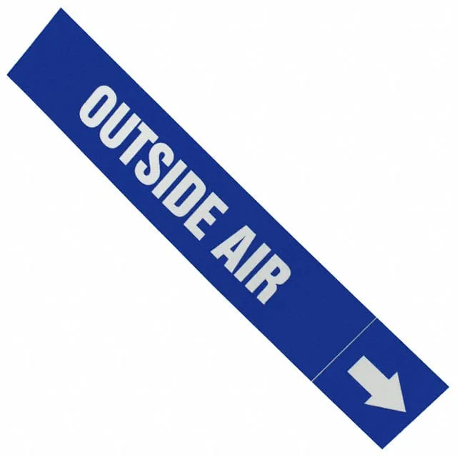 PPMA44WBLD (LABEL 12X2.5" WHITE/BLUE")