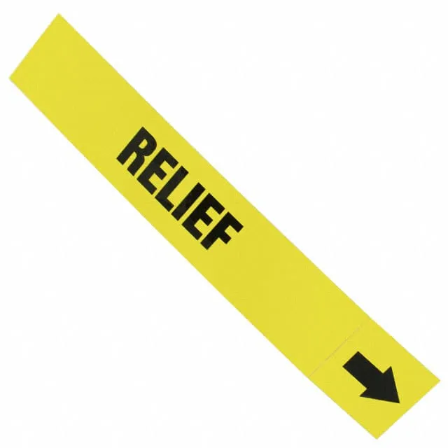 PPMA45BYD (LABEL 12X2.5" BLACK/YELLOW")