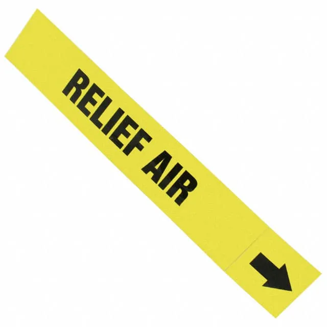 PPMA46BYD (LABEL 12X2.5" BLACK/YELLOW")