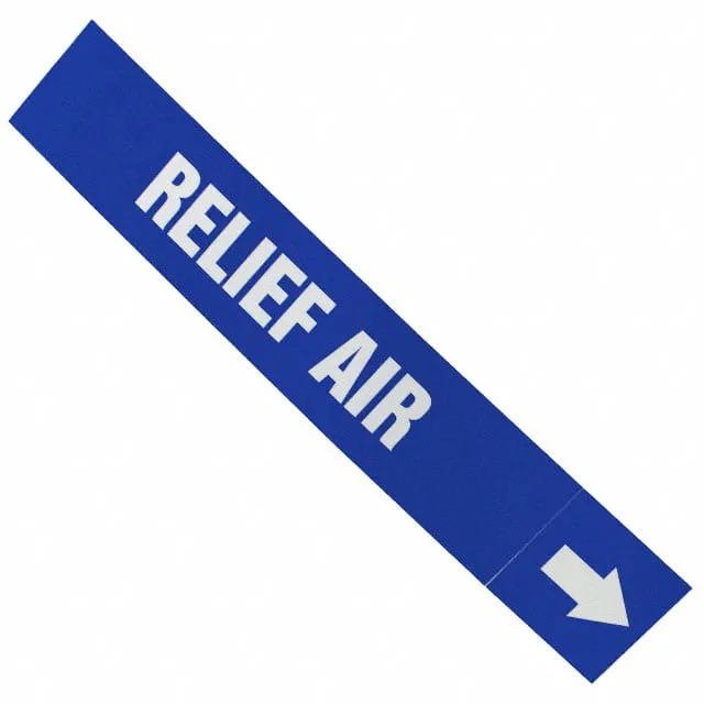 PPMA46WBLD (LABEL 12X2.5" WHITE/BLUE")