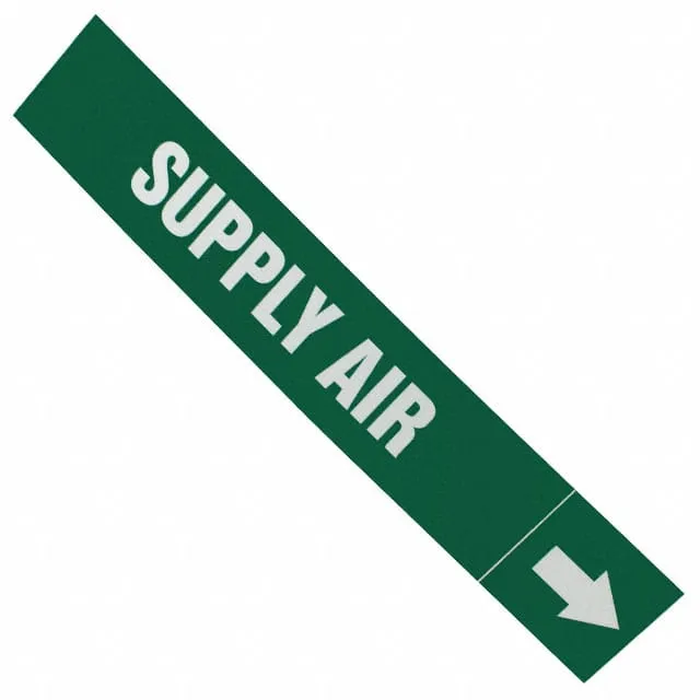PPMA48WGD (LABEL 12X2.5" WHITE/GREEN")