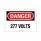 PPS0710DV014 (SIGN ELECTRL WARN 10X7" BLK/RED")