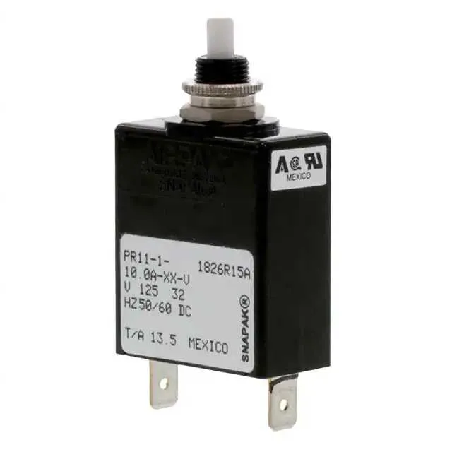 PR11-1-10.0A-XX-V (CIR BRKR MAG-HYDR 10A PUSH-RESET)