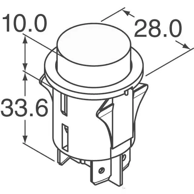 PR14EC1100 (SWITCH PUSH DPST-NO 16A 125V)