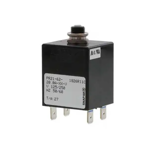 PR21-62-20.0A-XX-V (CIR BRKR MAG-HYDR 20A PUSH-RESET)