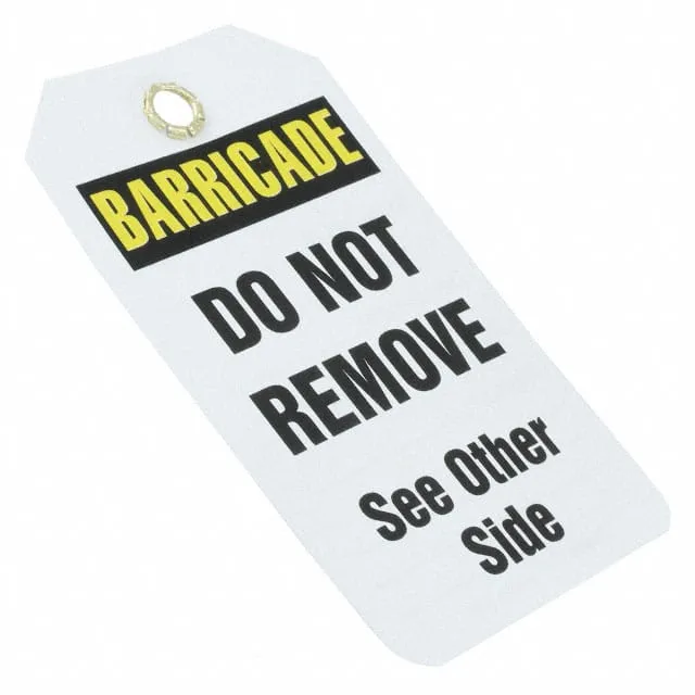 PVT-1065-Q (SFTYTAG,BARRICADE, BK-DO NOT REM)