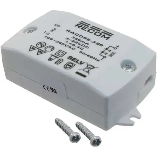 RACD06-350 (LED DRIVER CC AC/DC 3-24V 350MA)