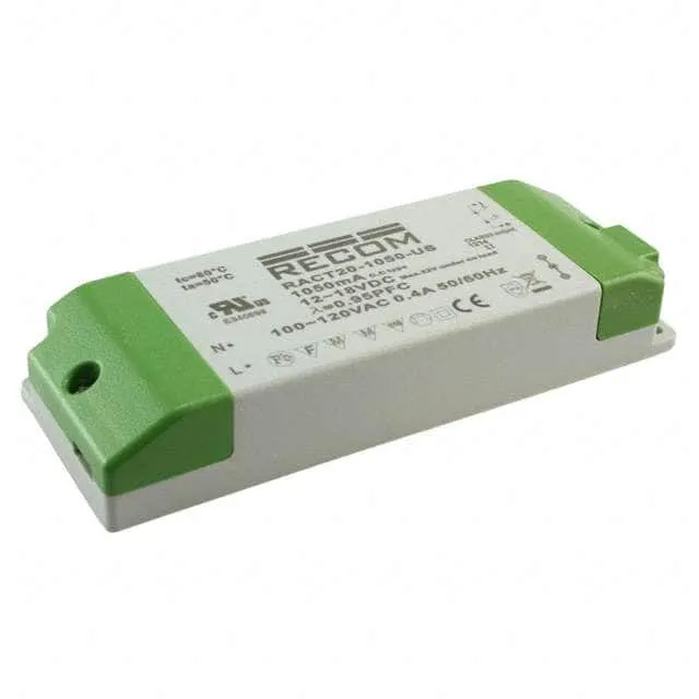 RACT20-1050-US (LED DRIVER CC AC/DC 12-18V 1.05A)