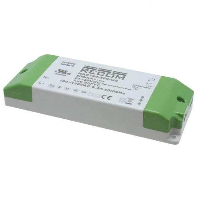 RACT20-500-US (LED DRIVER CC AC/DC 21-39V 500MA)