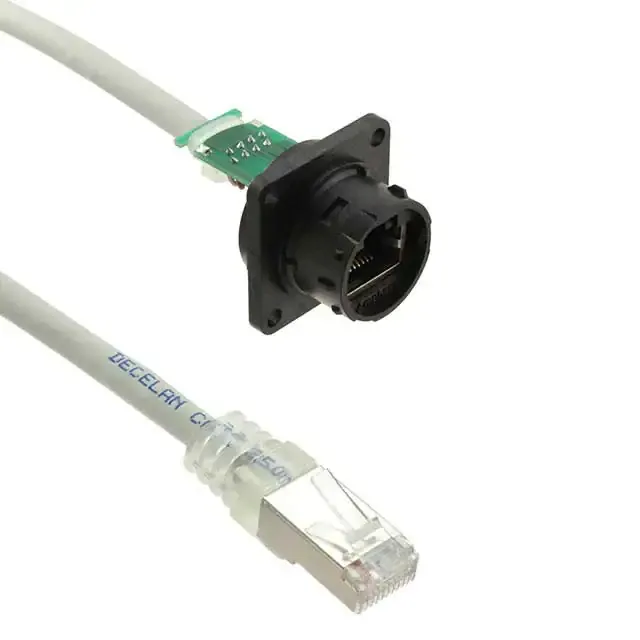 RJF5442205100BTX (CONN RECEPT SQ FLANGE W/.5M CORD)
