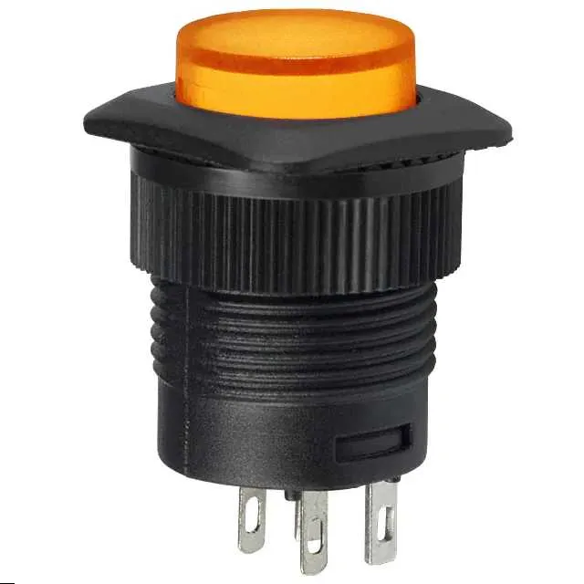 RP3508BBLKYELYELNS (SWITCH PUSHBUTTON SPST 3A 125V)