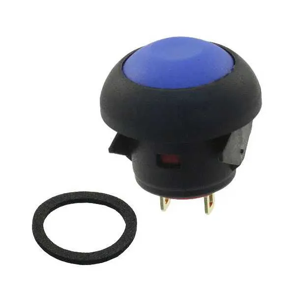 RP8100B1M1CEBLKBLUNIL (SWITCH PB SPST-NO 0.125A 125V)