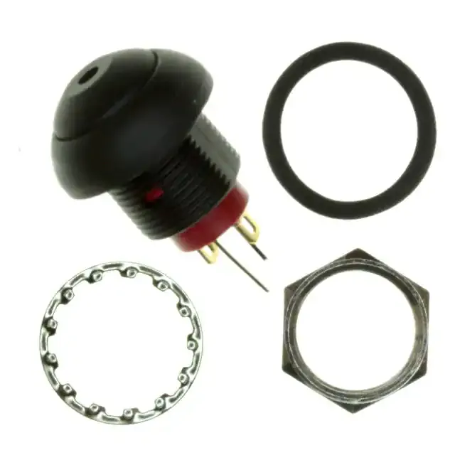 RP8100B2M1CEBLKBLKGRN (SWITCH PB SPST-NO 0.125A 125V)
