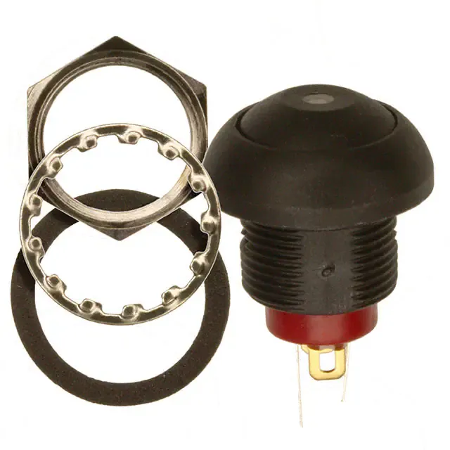 RP8100B2M1CEBLKBLKWHT (SWITCH PB SPST-NO 0.125A 125V)
