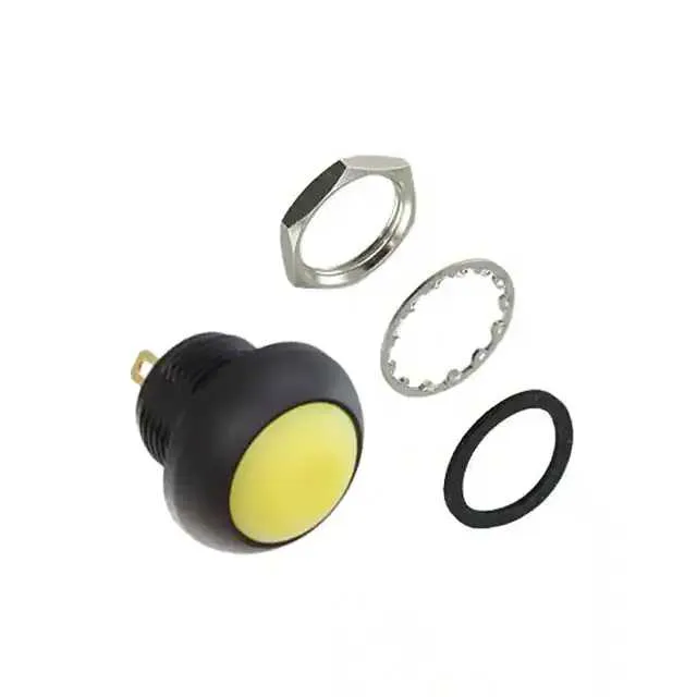 RP8100B2M1CEBLKYELNIL (SWITCH PB SPST-NO 0.125A 125V)