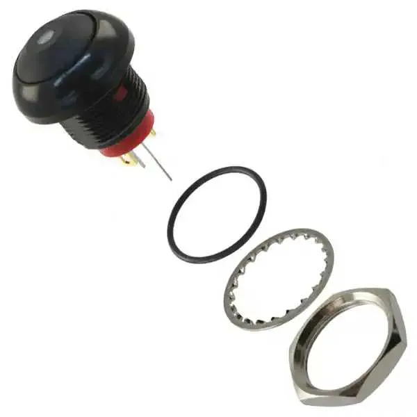 RP8300B2M1CEBLKBLKBLU (SWITCH PB SPST-NO 200MA 250V)