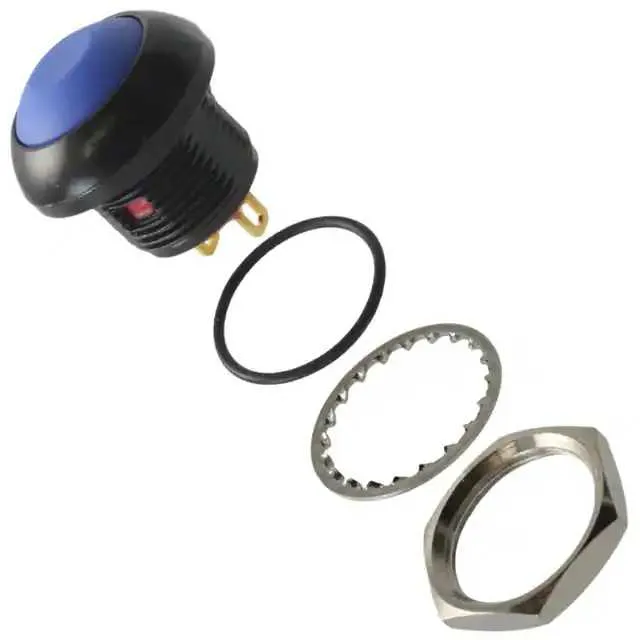 RP8300B2M1CEBLKBLUNIL (SWITCH PB SPST-NO 200MA 250V)