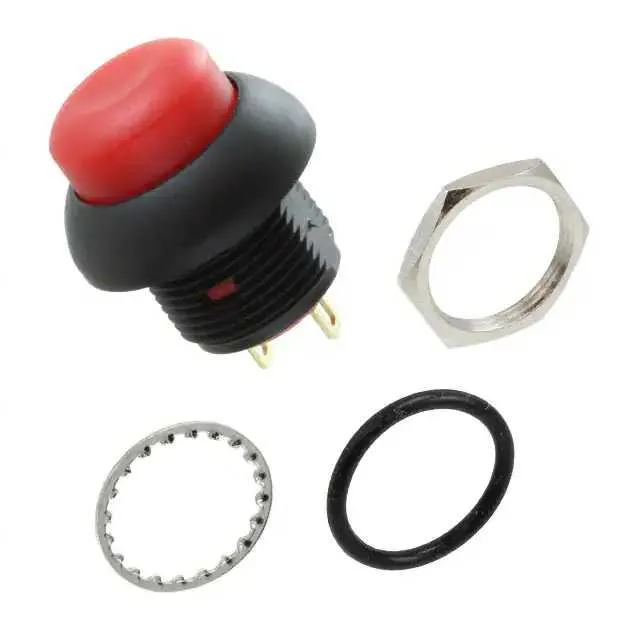 RP8301B2M1CEBLKREDNIL (SWITCH PB SPST-NO 200MA 250V)