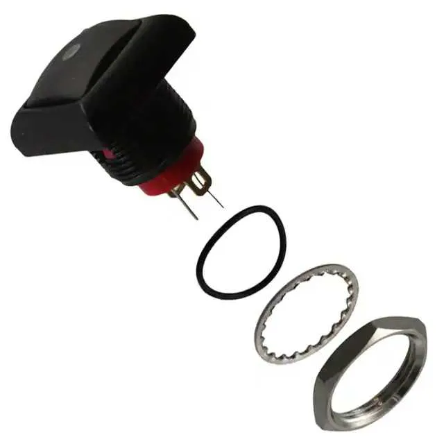 RP8400B2M1CEBLKBLKRED (SWITCH PB SPST-NO 0.125A 125V)