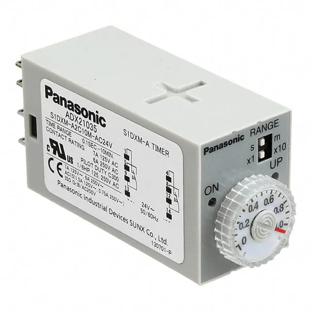 S1DXM-A2C10M-AC24V (RELAY TIME DELAY 10MIN 7A 250V)