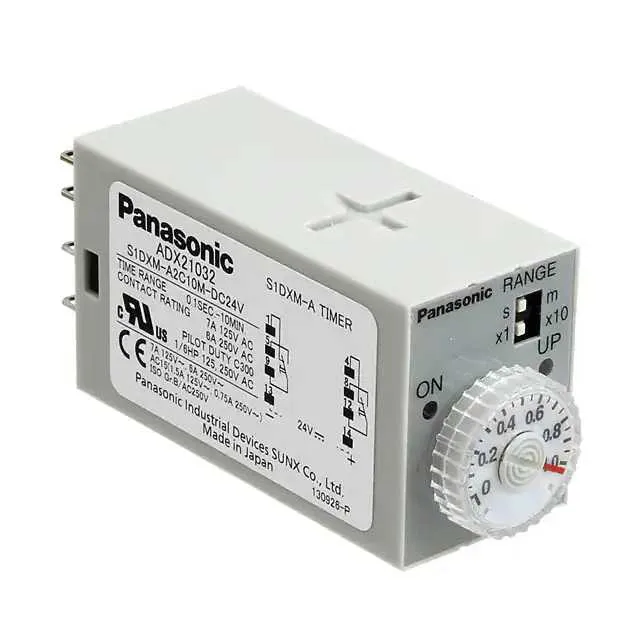 S1DXM-A2C10M-DC24V (RELAY TIME DELAY 10MIN 7A 250V)