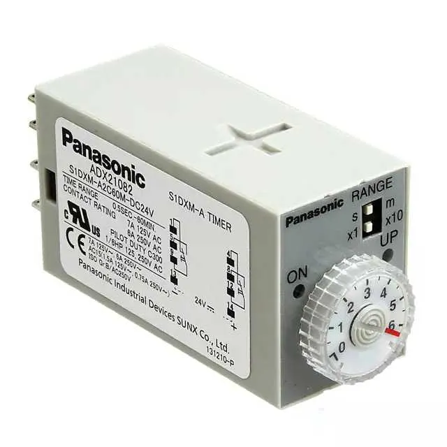 S1DXM-A2C60M-DC24V (RELAY TIME DELAY 60MIN 7A 250V)