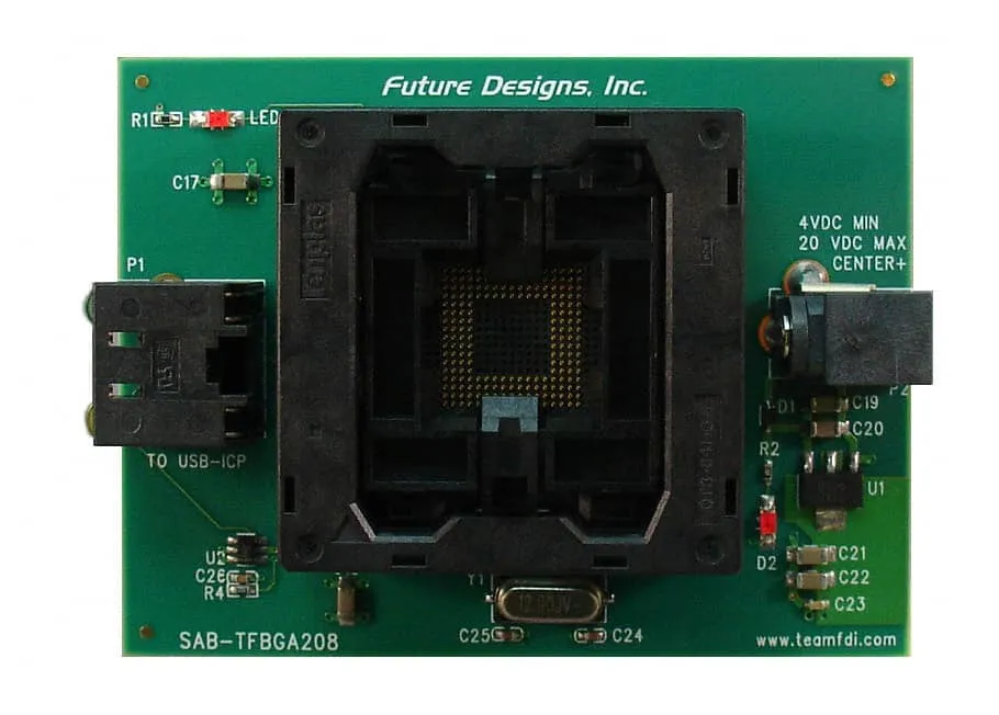 SAB-TFBGA208 (BOARD SCKT ADAPTER FOR TFBGA208)