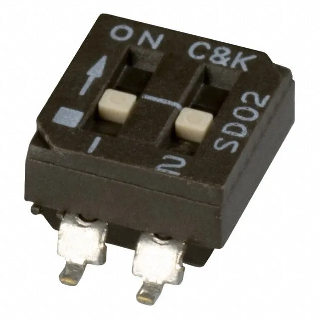 SD02H1SB (SWITCH SLIDE DIP SPST 100MA 25V)