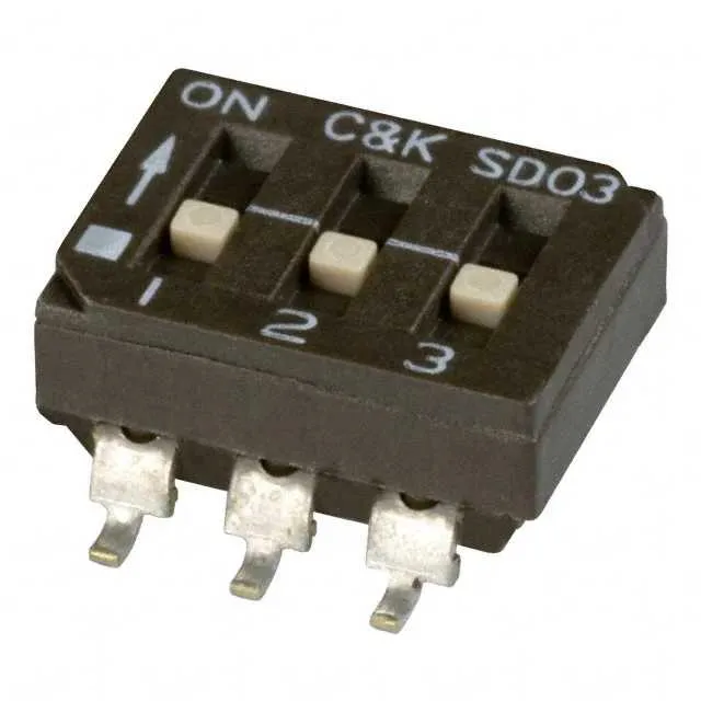 SD03H0SB (SWITCH SLIDE DIP SPST 100MA 25V)