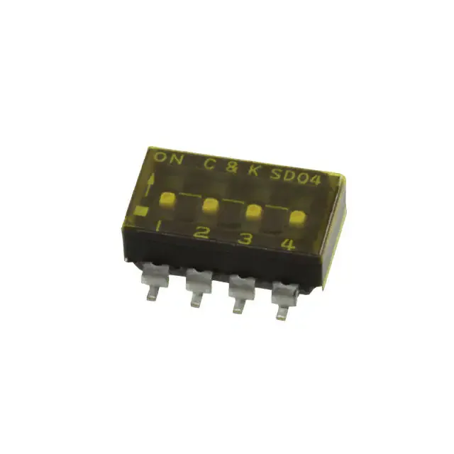 SD04H0SBR (SWITCH SLIDE DIP SPST 100MA 25V)