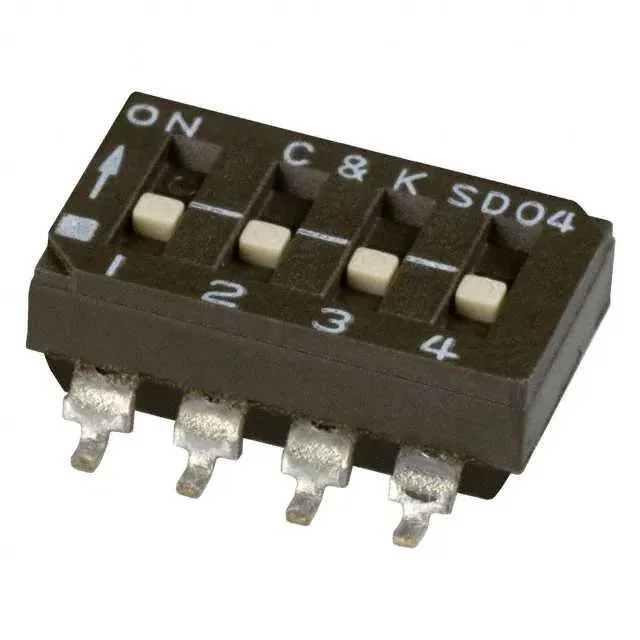 SD04H0SK (SWITCH SLIDE DIP SPST 100MA 25V)