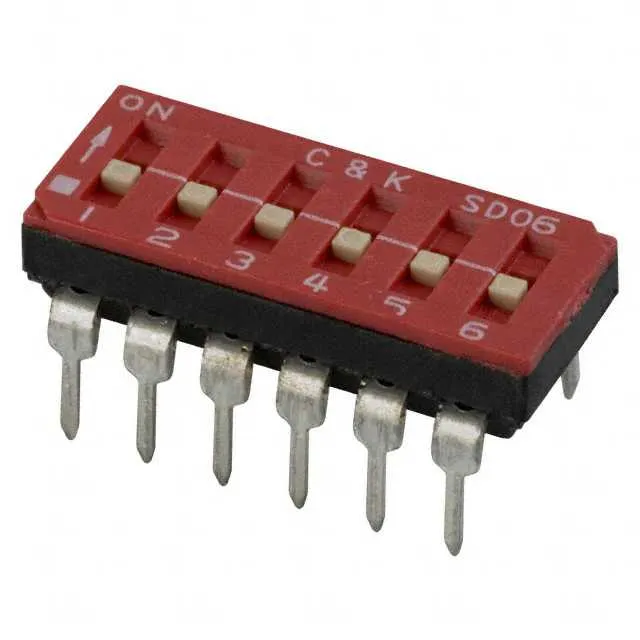 SD06H0K (SWITCH SLIDE DIP SPST 100MA 25V)