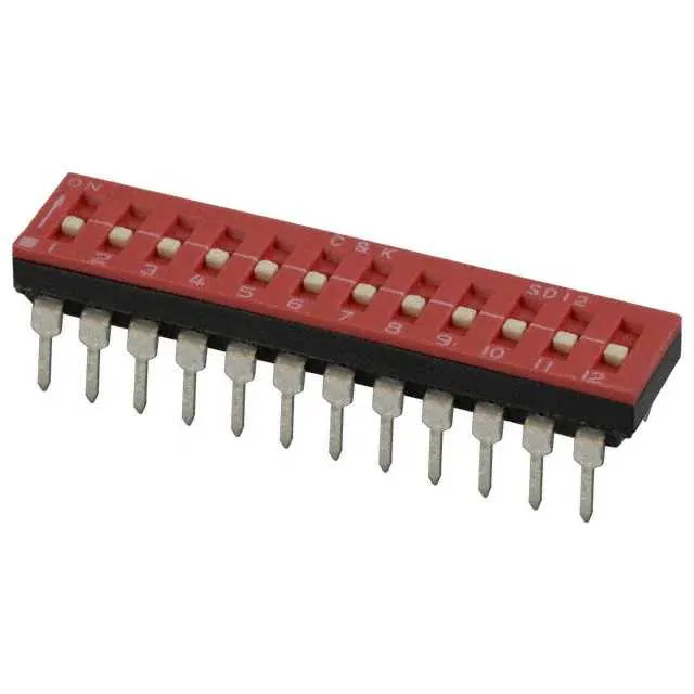 SD12H0K (SWITCH SLIDE DIP SPST 100MA 25V)