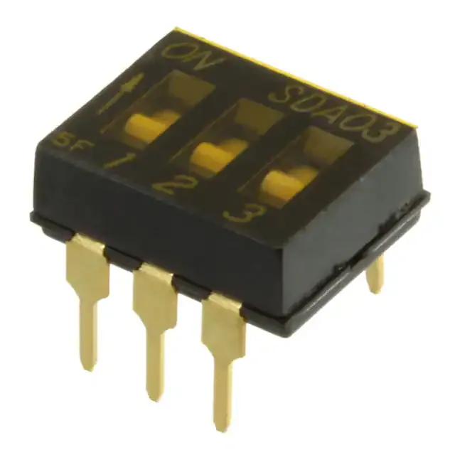 SDA03H0B (SWITCH SLIDE DIP SPST 25MA 24V)
